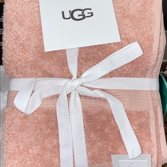 UGG Bath 8 Pc Set Pink Salmon Rose Cloud Ugg Pasha Towels Poshmark